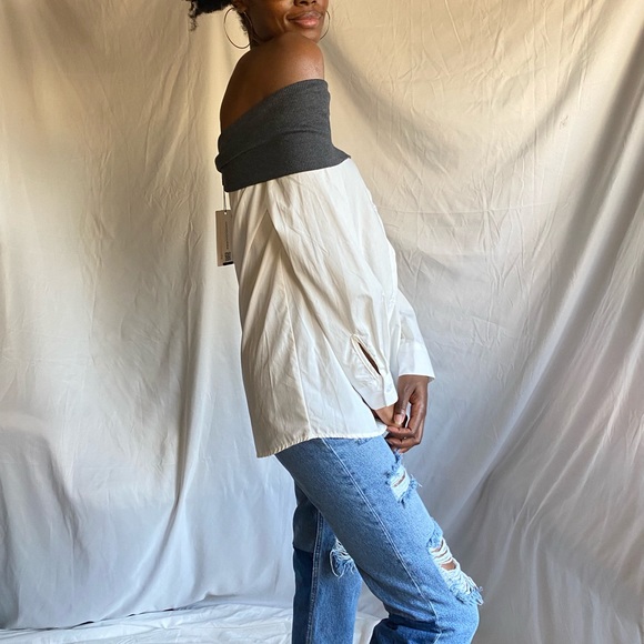 Off the shoulder white top - Picture 5 of 8